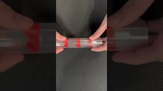 Curved-crease origami flat-pack tube demo