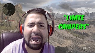 I HATE CAMPERS!!! (CALL OF DUTY: WWII - HQ 24-7 RANKED)