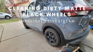 Let's Clean Some Matte Black Wheels | Unpolished Livestream | Junction Auto Salon