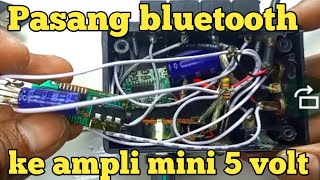 cara pasang bluetooth receiver ke power pam 8403 mudah untuk pemula