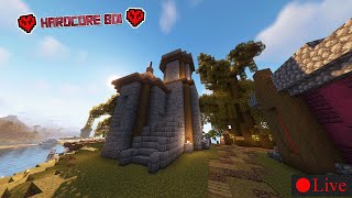 Changing Some Buildings On Spawn Island! | Minecraft Hardcore 1.19.4 [LIVE]