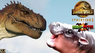 MOO DENG the BABY HIPPO and DINOSAUR FRIENDS | DINO-MITE! SPECIAL SHOWCASE  | JURASSIC PARK