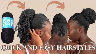 Quick And Easy Hairstyles Using Brazilian Wool