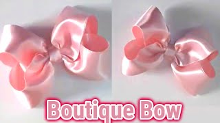 Boutique Hair Bows | Unique Satin Ribbon Boutique Hair Bow | Hair Accessories