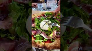 Prosciutto Burrata Cheese Pizza 🍕 #youtubeshorts #shorts #short #shortvideo #viralshorts #eating