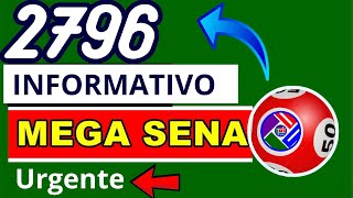 SOBRE O RESULTADO DA MEGA-SENA CONCURSO 2796