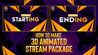 😍How To Make Animated Stream Package On Android | Stream starting soon | Pstouch