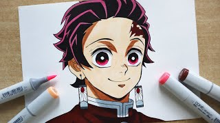 How to Draw Tanjiro - Step By Step Tutorial | Demon Slayer