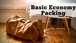 How to PACK {Basic Economy} PERSONAL ITEM