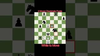 2 moves checkmate puzzle #chess #rapid #blitz #checkmate #chessgame #chesstraps #chesstricks #shorts