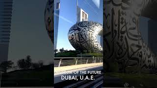 Passing by “The Future” #museumofthefuturedubai #dubai #travel #dubaimetro #youtube #shorts #travel