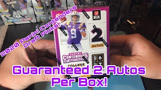 2020 Panini Contenders Draft Picks ( **2 autos per box**)