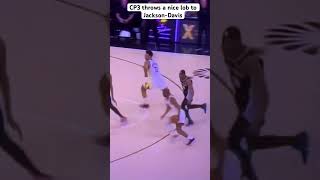 Warriors Vs Spurs: Chris Paul throws nice lob to Jackson-Davis #nba #highlights #shorts