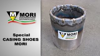 Corone speciali Mori - Special casing shoes Mori for drill rigs