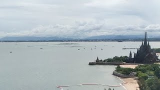 LS Update: Sanctuary Of Truth View From Bedroom | The Palm Wongamat Beach | Pattaya Thailand