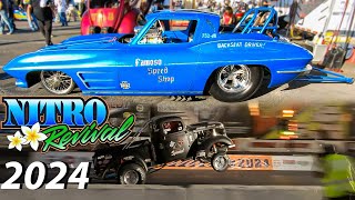 Nitro Revival 2024 at Irwindale Speedway | Car Show | Drag Racing & Crackle Cars 11/9/24