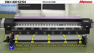 Mimaki SWJ 320S How to set media