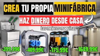 NUEVAS IDEAS de NEGOCIO RENTABLE 2024 (PARA GANAR DINERO) - Máquinas para INICIAR tu MINI FABRICA.