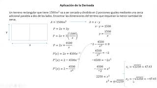 Aplicación de la derivada. Ejercicios 2