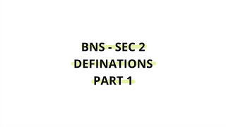 BHARTIYA NYAYA SANHITA, 2023 || sec 2 part 1 #lawyer #law #study #educational #education #motivation