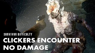 Clickers Encounter in Supermarket {No Damage} (Survivor Difficulty) - The Last of Us 2 [4K 60 FPS]