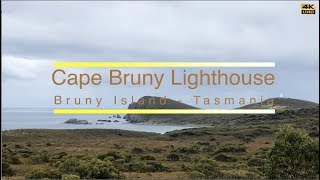 Cape Bruny Lighthouse on Bruny Island, Tasmania (4K)