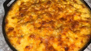 BAKED MACARONI AND CHEESE CAST IRON SKILLET EASY RECIPE