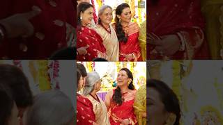 Rani Mukherjee Having Fun With Jaya Bachchan And Shweta Bachchan At Durga Puja 2024