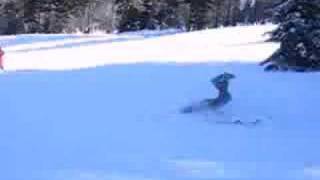 Ape vs Mountain, A massive ski crash caught on tape...