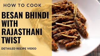 "मारवाड़ी वेसन भिन्डी: राजस्थानी तड़के के साथ | Besan Bhindi with Rajasthani Twist"**