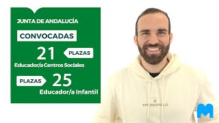 OPOSICIONES JUNTA DE ANDALUCÍA 👉 ¡Convocadas 46 plazas de Educador en Centros Sociales e Infantil!