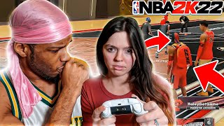 MAKING MY GIRLFRIEND A COMP STAGE GUARD ON NBA 2K22!