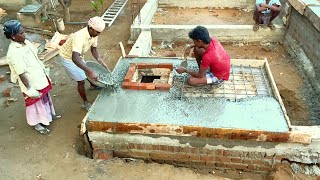 Manual Sump Techniques for House Underground Water Tank Reinforced Concrete Using Sand and Cement