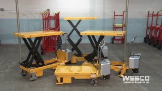 Wesco Powered Scissor Lift Tables