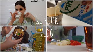 ALIŞVERİŞ 🛍 🛒 KAHVALTI HAZIRLIĞI 🥒 🍅 EV VLOG 🏠 | GÜNLÜK VLOG ♥️