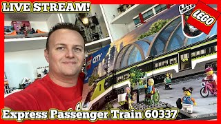 🔴 New LEGO Express Passenger Train 60337 LIVE BUILD!!