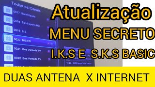 SILVER PLUS  COMO ATIVAR E CONFIGURAR I.K.S E S.K.S NO MENU SECRETO ATUALIZAÇÃO E CONFIGURAÇÃO AZ