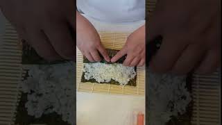 how to make a simple sushi#shortsvideo #satisfyingvedio #asmr #asmrcooking #foodlover