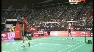 LINING SINGAPO OPEN 2011  MSSF Dan LIN [CHN] vs [DEN] Peter Hoeg GADE 06