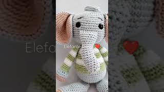 #crochet #shorts #amigurumi #video#decoração #elefante