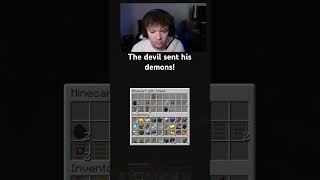 The devil sent his demons! #minecraft #shorts #gaming