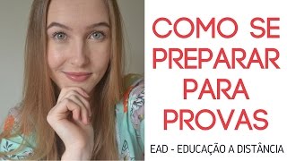 DICAS PARA ESTUDAR PARA PROVAS (EAD)