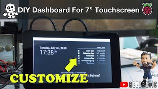 Raspberry Pi 4 Desktop Dashboard On a 7" Touchscreen | MagicMirror Setup