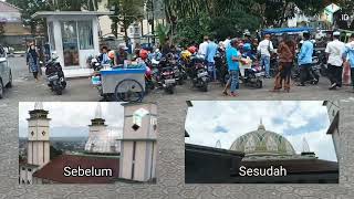 Review Masjid Agung Garut - Renovasi Ganti Plafon - Tampilan Kubah Baru