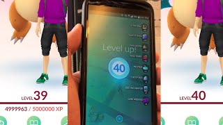 Pokémon Go - Reaching Level 40