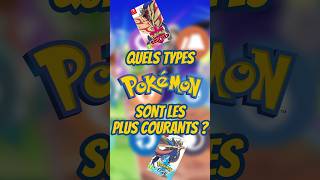 QUELS types Pokémon sont LES PLUS COURANTS DANS la 8G ?