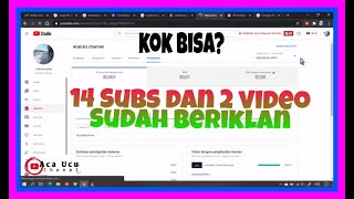 Hanya 14 Subs dan 2 video sudah Monet dan beriklan, Kok Bisa? | No Hoax