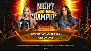 Champion Vs Champion - Nia Jax Vs Liv Morgan - Crown Jewel Match | WWE 2k24