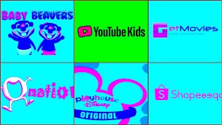 Best logo Compilation Effects: YouTube kids, Baby Beaver, Getmovie, playhouse Disney logo Effects