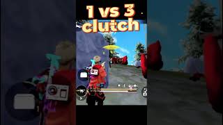 1 VS 3 clutch in BR RANK push #viralahorts #trendingshorts #newshorts #youtubeshorts